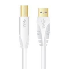 CONNECTIQUE INFORMATIQUE () SINOX USB-A M - USB-B M 5 0M BLANC SXC 4105