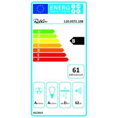 HOTTE DECOR ROBLIN ESSENTIELLES Futura 90cm 560m3 62db Led B V 6069037