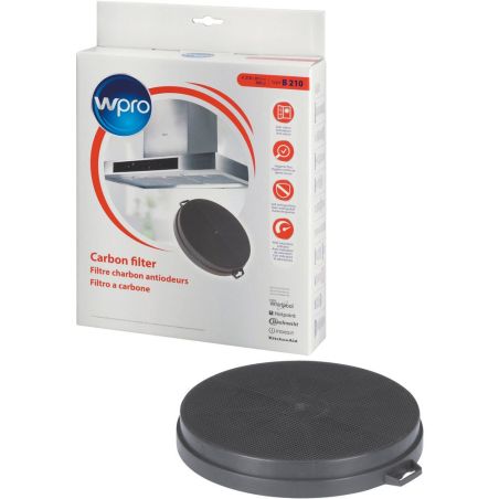 ACC CONSOMMABLES HOTTE WPRO Filtre Charbon Anti Odeur Rond CHF 210/1
