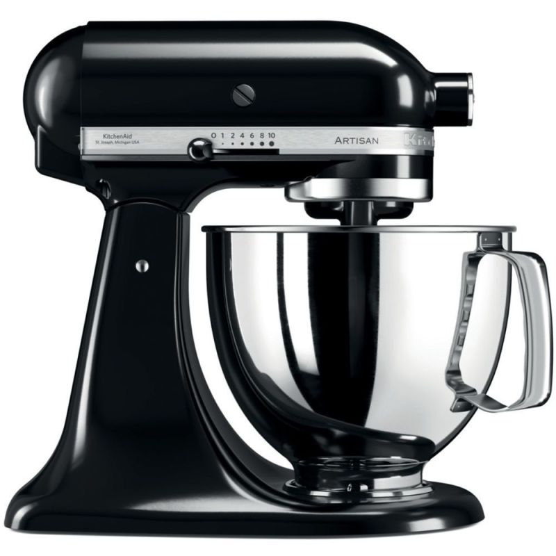 ROBOT PATISSIER KITCHENAID PREMIUM 300w Bol Inox 4 8l Noir Onyx 5 KSM 125 EOB