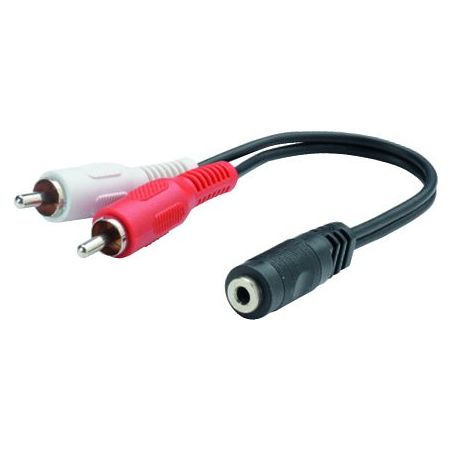 CABLE AUDIO ITC ERARD CONNECT Adapt 2 Rca Mjack 3 5 Mm F - 1583