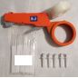COLLIER ADHESIF PONTET KS5 Kit Blanc 1 Pistolet Bobine 15 510-W