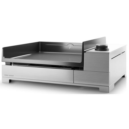 PLANCHA GAZ FORGE ADOUR 45cm Email 1bruleur Piezzo Ino PREMIUM G 45 I
