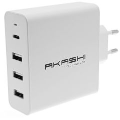CHARGEUR SECTEUR GSM AKASHI Csect + Type C + 3 Usb 45w 6a ALTACPD 31 USB 45 W