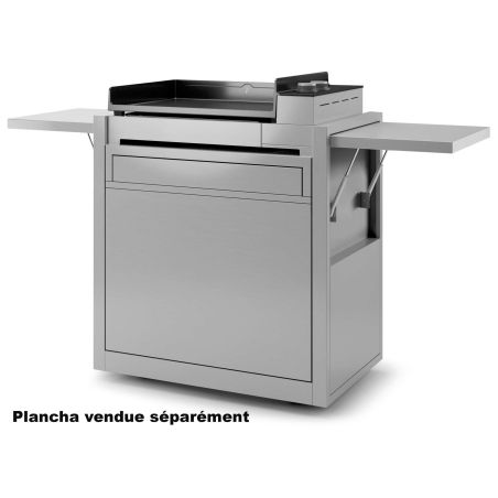 CHARIOT CAPOT PLANCHA FORGE ADOUR Chariot Inox Ferme Ppremium 6 CH PIF 60/1