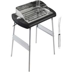 BARBECUE ELECTRIQUE LAGRANGE Pieds 40x28 2300w Noir Inox 319005