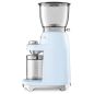 MOULIN A CAFE SMEG PEM 150w 12t 350g 8fn Bleu Azur CGF 01 PBEU