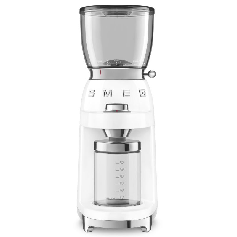 MOULIN A CAFE SMEG PEM 150w 12t 350g 8fn Blanc CGF 01 WHEU