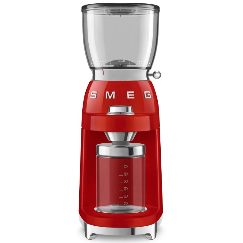MOULIN A CAFE SMEG PEM 150w 12t 350g 8fn Rouge CGF 01 RDEU