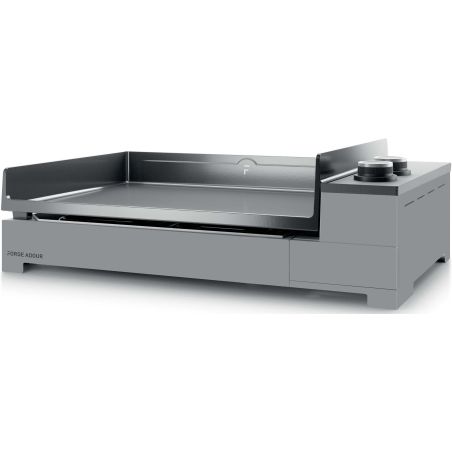 PLANCHA GAZ FORGE ADOUR 60cm Email 2bruleurs Piezzo No PREMIUM G 60 ANG