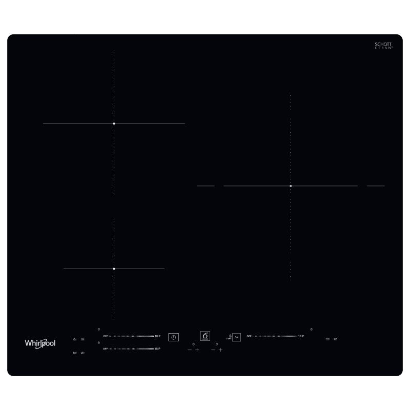 TABLE A INDUCTION WHIRLPOOL INTEGRABLE 3ind Dt1 28cm 60cm 7200w Slide WSS 3960 NE