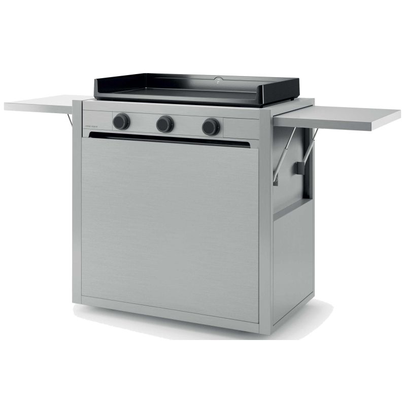 CHARIOT CAPOT PLANCHA FORGE ADOUR Chariot Ferme Pmodern75 Inox CHMIF75