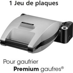 ACCESSOIRE GAUFRIER CROQUE MON LAGRANGE Jeu Plaques 2gaufres 4x7 Ppre 010922