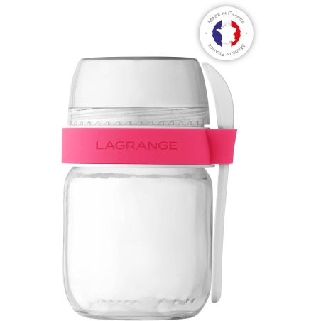 ACCESSOIRE YAOURTIERE SORBETIE LAGRANGE 2pots Yaourt A Emporter Corail 440403
