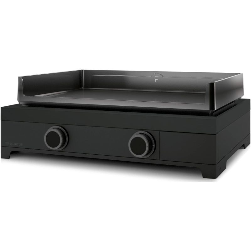 PLANCHA GAZ FORGE ADOUR 60cm Email 2bruleurs Piezzo Ac MODERNG60AN