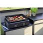 PLANCHA ELECTRIQUE FORGE ADOUR 60cm Email 3200w Therm Noir MODERNE60AN