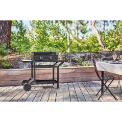 CHARIOT CAPOT PLANCHA FORGE ADOUR Table Roulante Acier P45607 TRAN