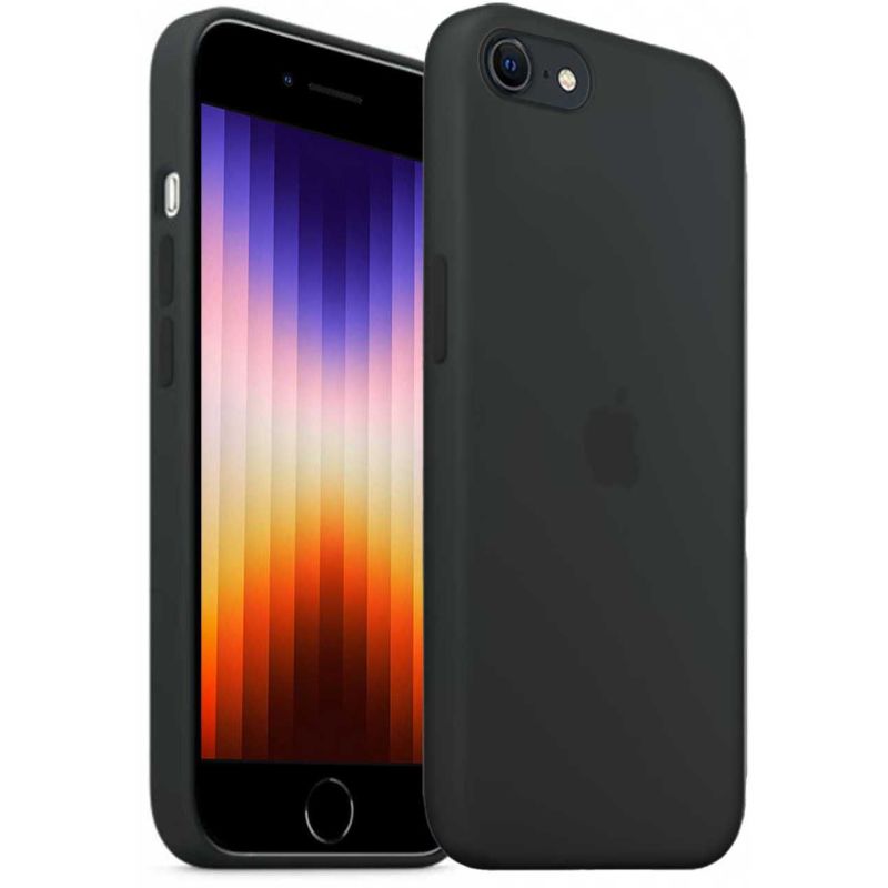 COQUE GSM AKASHI Coque Silicone Noir Gomme Ipho ALTCSTISE22BLK