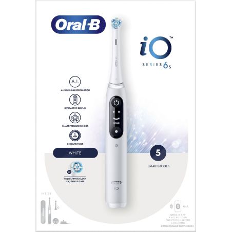 HYGIENE DENTAIRE ORAL-B Manche+2brosses Min Connect 6z IOS6WHITE
