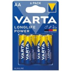 PILE ALCALINE ET PHOTO VARTA Longlife Power Lr06AA Blister 4906121446