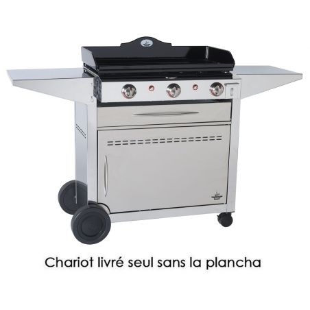 CHARIOT CAPOT PLANCHA FORGE ADOUR Chariot Inox Ferme Prestige 75 923750
