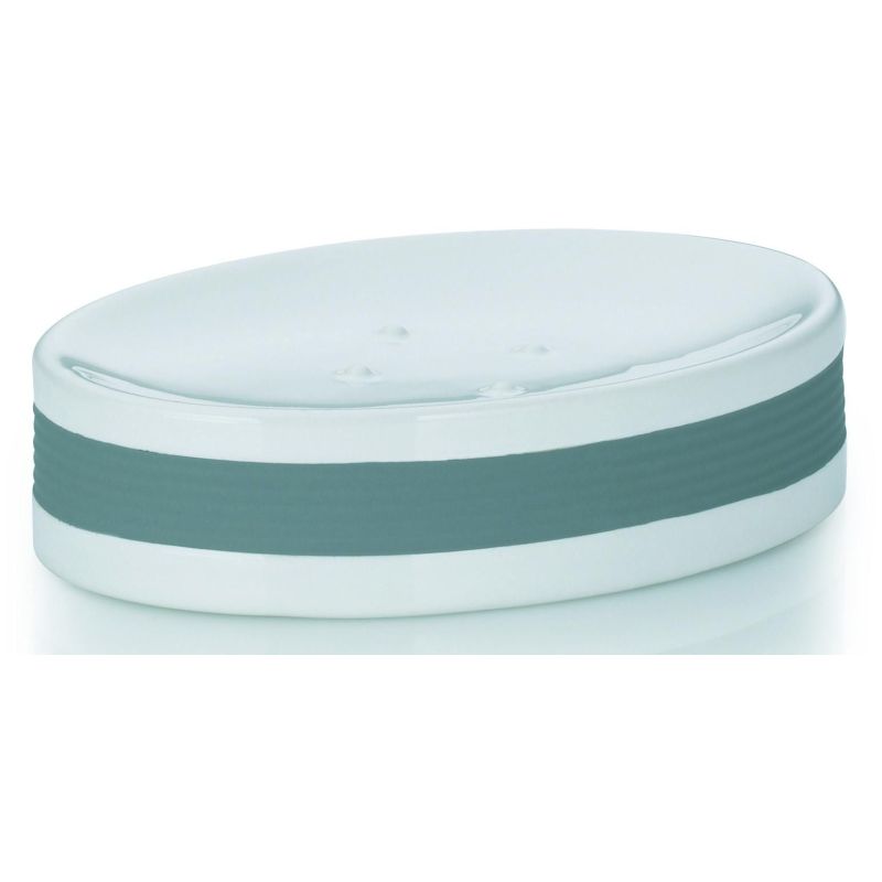 ACCESSOIRES SDB TOILETTE KELA Porte Savon Ceramic Blancgris 22435