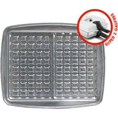 ACCESSOIRE GAUFRIER CROQUE MON LAGRANGE Jeu Plaq Alu 2gaufres Psuper2 030121
