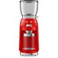 MOULIN A CAFE SMEG PEM 150w 350g 8fn 30broyages Rouge CGF11RDEU