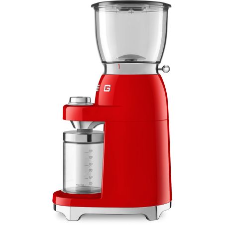 MOULIN A CAFE SMEG PEM 150w 350g 8fn 30broyages Rouge CGF11RDEU