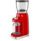 MOULIN A CAFE SMEG PEM 150w 350g 8fn 30broyages Rouge CGF11RDEU