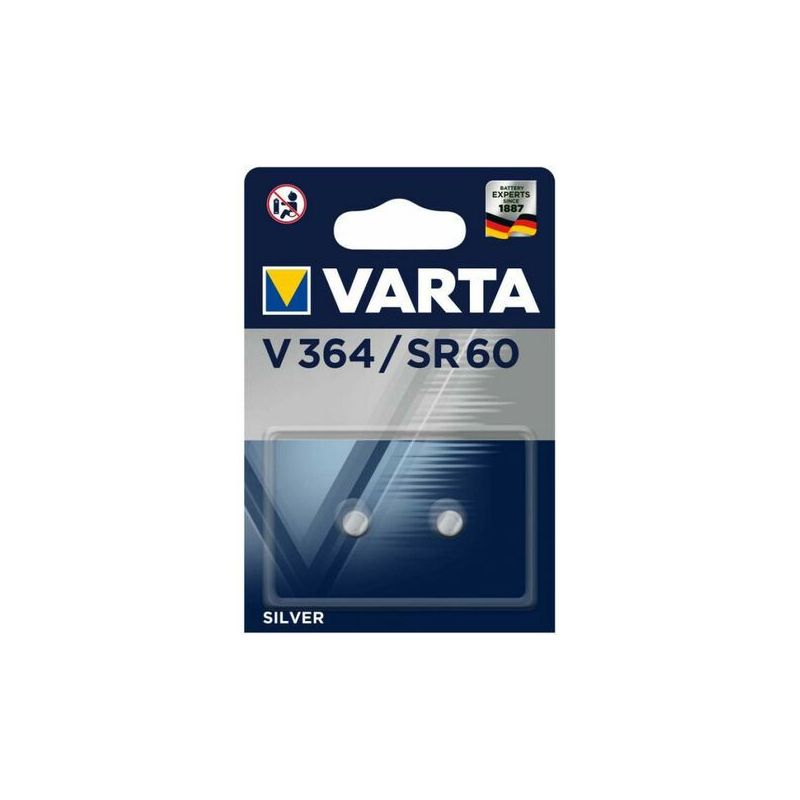 PILE BOUTON VARTA Bouton V364sr60 1,55v Blister 364101402 PILE BOUTON VARTA Bouton V364sr60 1,55v Blister 364101402