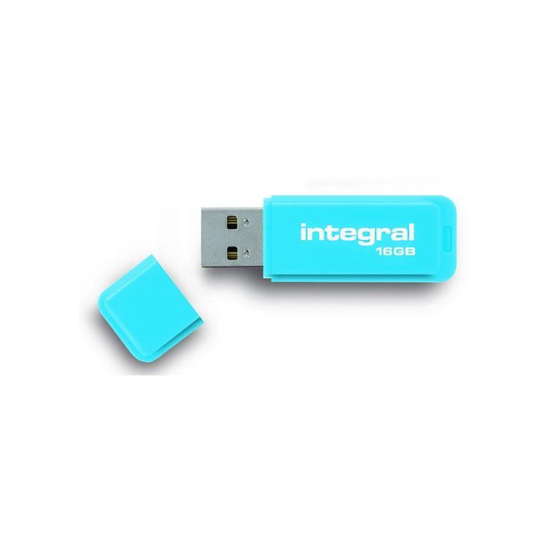 CLE USB INTEGRAL Cle Usb Fluo Bleu 16go NEON BLEU 16 GB CLE USB INTEGRAL Cle Usb Fluo Bleu 16go NEON BLEU 16 GB