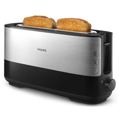 GRILLE PAIN TOASTER PHILIPS DOMESTIC APLLIANCES 1030w 8dorages 1fente Noir HD 2692/90