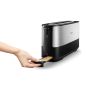 GRILLE PAIN TOASTER PHILIPS DOMESTIC APLLIANCES 1030w 8dorages 1fente Noir HD 2692/90