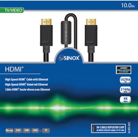 CABLES PERI HDMI SINOX Hdmi Hswe 4k60hz Hdr 18gbps Bo SXV 12610
