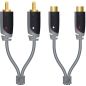 CABLE AUDIO SINOX Cable Audio 2 Rca M - 2 Rca F SXA 4305 CABLE AUDIO SINOX Cable Audio 2 Rca M - 2 Rca F SXA 4305
