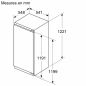 REFRIGERATEUR INTEGRE 1 PORTE BOSCH ENCASTRABLE S4 187l 172+15 H122 5l56 35db KIL42VFE0