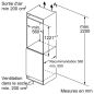 REFRIGERATEUR INTEGRE 1 PORTE BOSCH ENCASTRABLE S4 187l 172+15 H122 5l56 35db KIL42VFE0