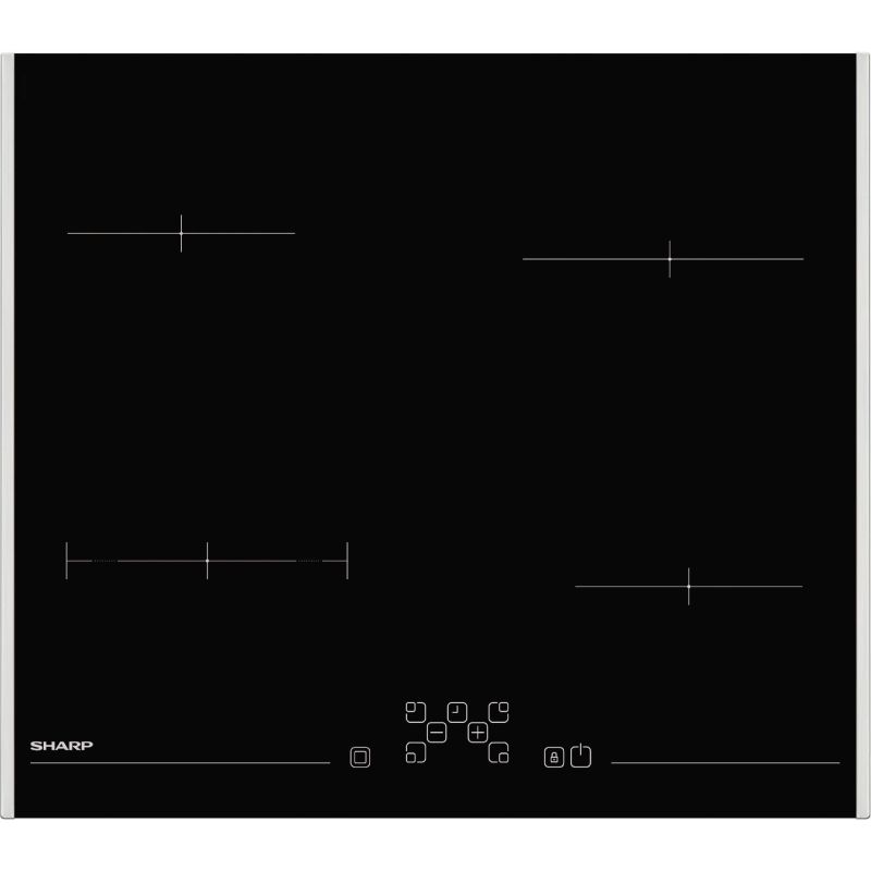 TABLE VITRO SHARP 4foyers Dt2 Flex 60cm 5,9kw Cd KH6V08FT0K