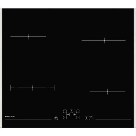 TABLE VITRO SHARP 4foyers Dt2 Flex 60cm 5,9kw Cd KH6V08FT0K