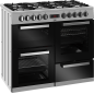 PIANO CUISSON DESSUS GAZ BEKO MENAGER 100x60 6gaz+1wok 2fours+1gril PF335325DX