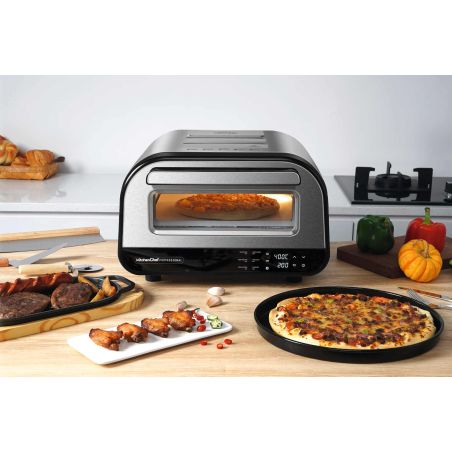 BRASERO ET FOUR A PIZZA KITCHEN CHEF Four Pizza Posable 1700w Elect PIZZAPRO1700