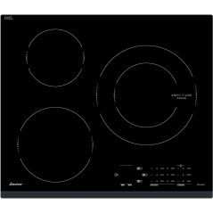 TABLE A INDUCTION SAUTER 3ind 60cm 7,2kw Eco 3min Noir SPI 4360 B