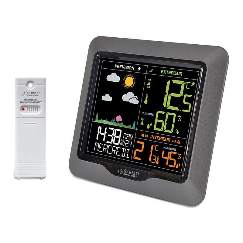 CENTRALE METEO LA CROSSE TECHNOLOGY Station Meteo Lcd Colore WS6822-SILVER