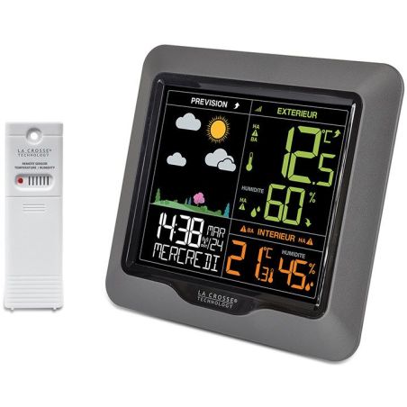 CENTRALE METEO LA CROSSE TECHNOLOGY Station Meteo Lcd Colore WS6822-SILVER