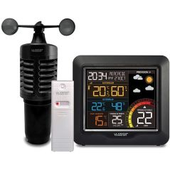 CENTRALE METEO LA CROSSE TECHNOLOGY Station Meteo Coloree Anemomet WS6861-BLA