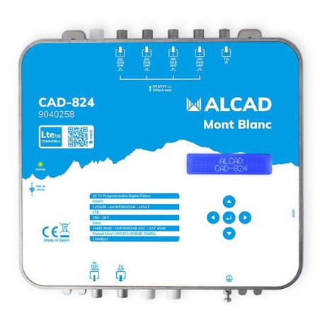 CENTRALES PROGRAMMABLES ALCAD Centrale Prog 4xuhfbii 1xbif CAD824