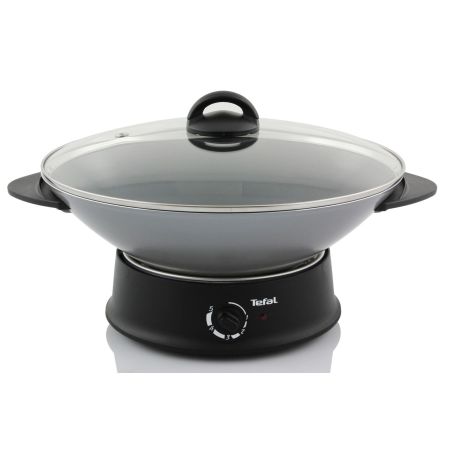TAJINE ET WOK ELECTRIQUE TEFAL PEM Multiwok 1200w Couv Verre Silv WO 300010