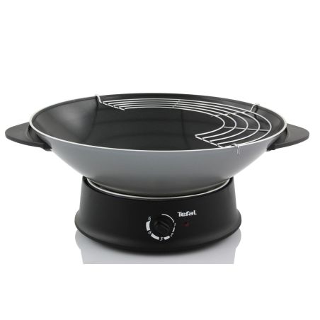 TAJINE ET WOK ELECTRIQUE TEFAL PEM Multiwok 1200w Couv Verre Silv WO 300010