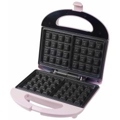 GAUFRIER ET CROQUE MONSIEUR BESTRON 2gaufres 700w Rose ASW401P